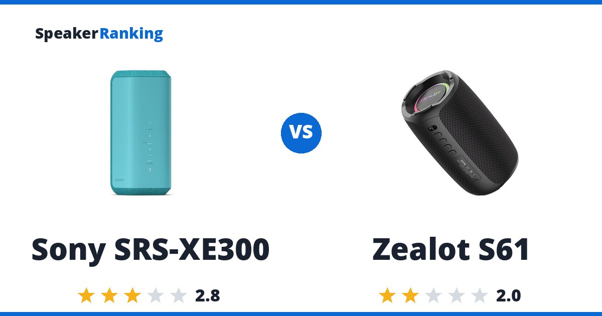 Sony SRS-XE300 vs Zealot S61