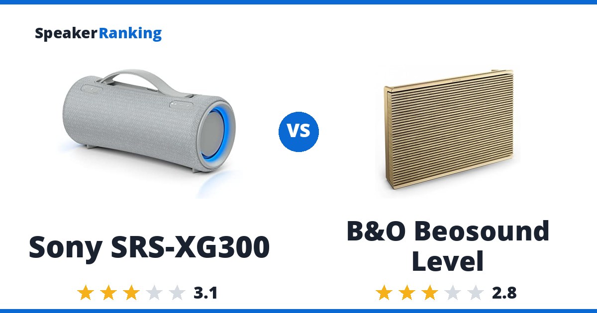 Sony SRS-XG300 vs B&O Beosound Level