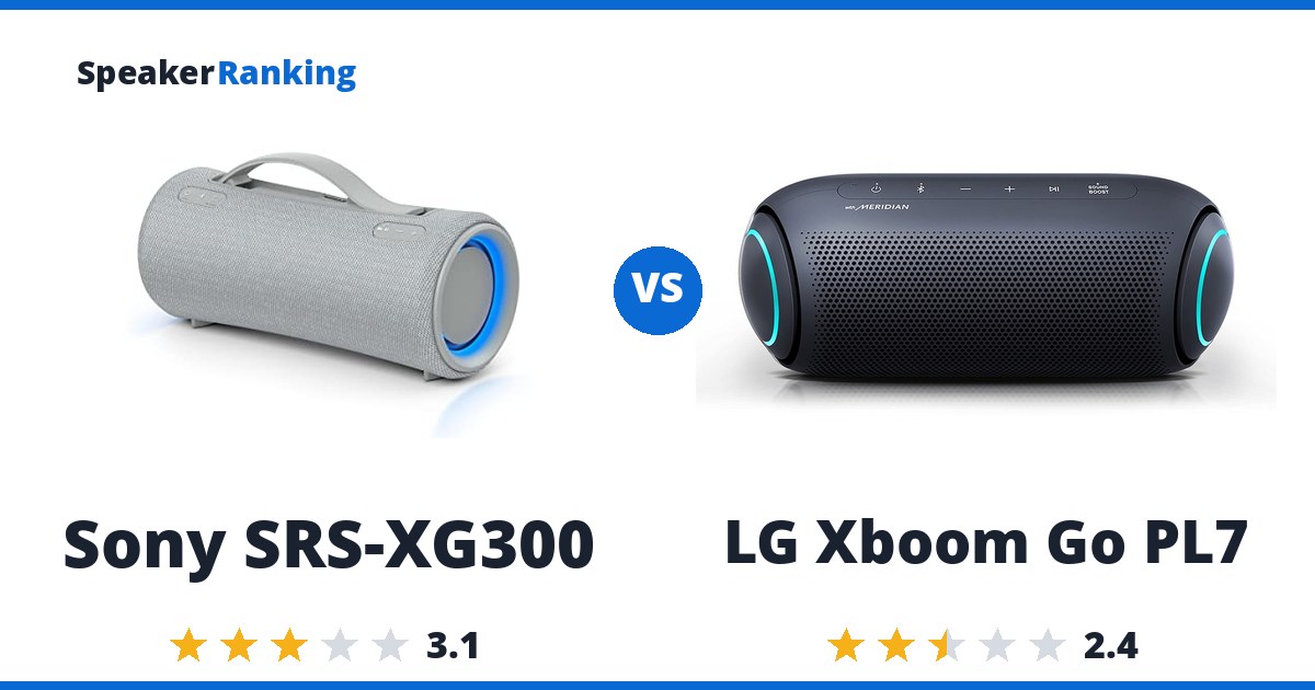 Sony SRS-XG300 vs LG Xboom Go PL7