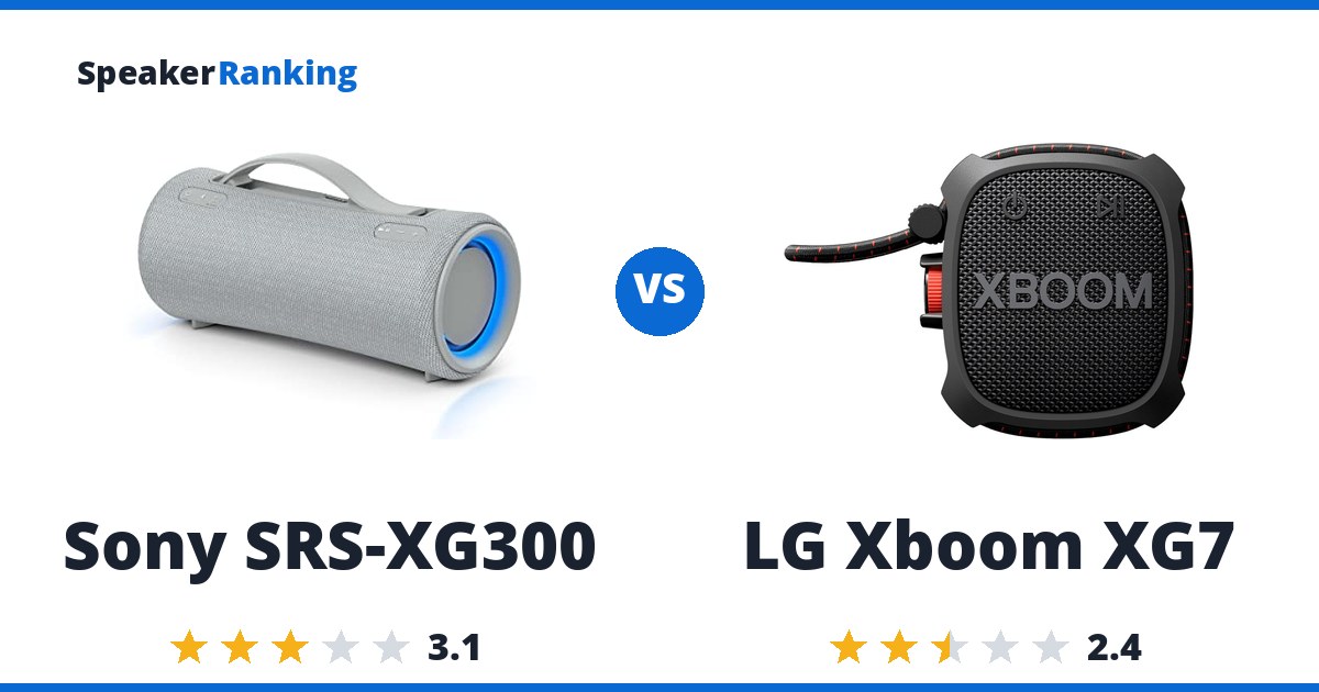 Sony SRS-XG300 vs LG Xboom XG7