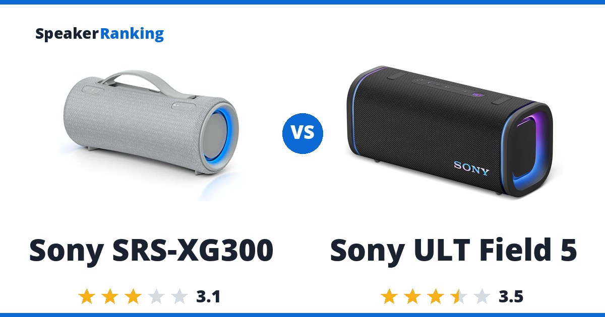 Sony SRS-XG300 vs Sony ULT Field 5
