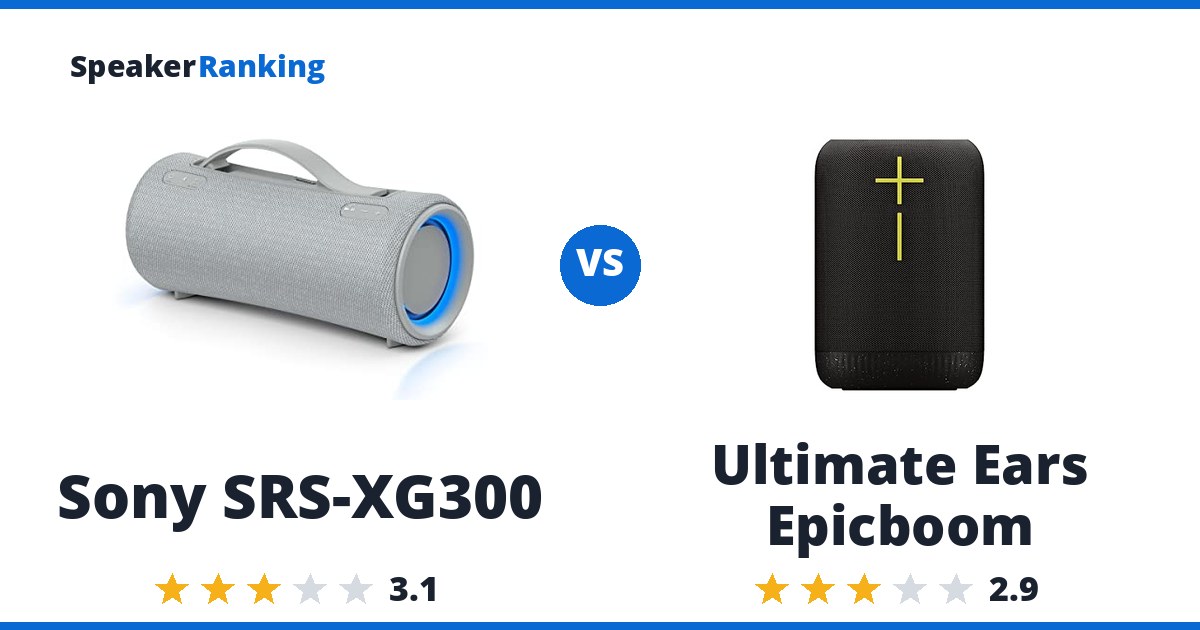 Sony SRS-XG300 vs Ultimate Ears Epicboom