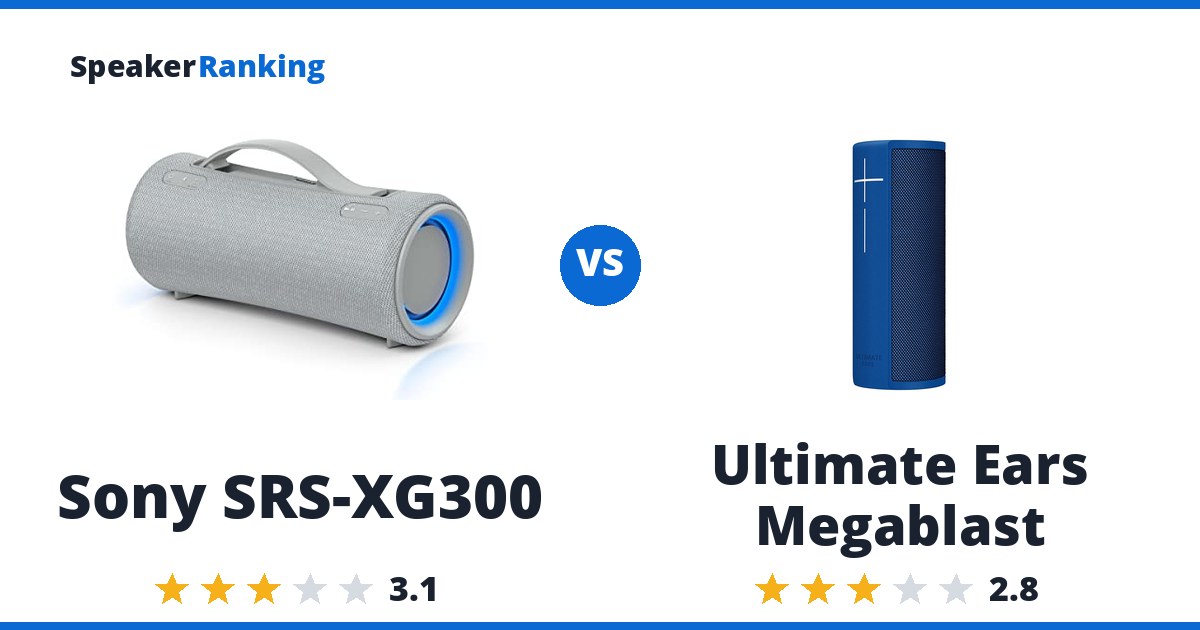 Sony SRS-XG300 vs Ultimate Ears Megablast