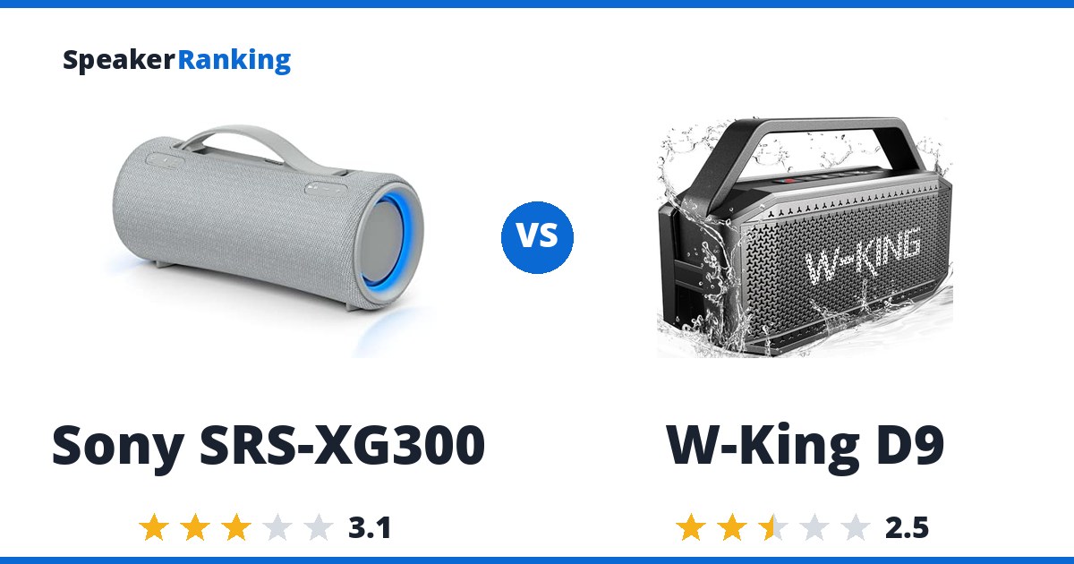 Sony SRS-XG300 vs W-King D9