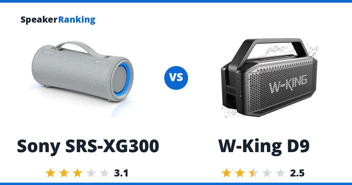 Sony SRS-XG300 vs W-King D9
