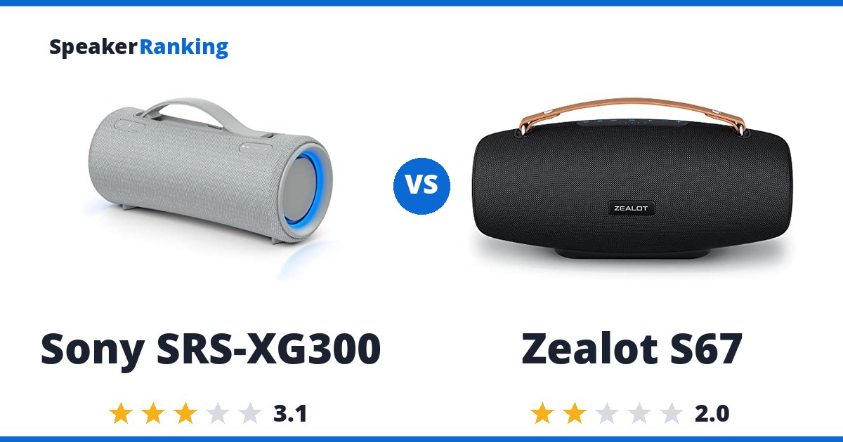 Sony SRS-XG300 vs Zealot S67