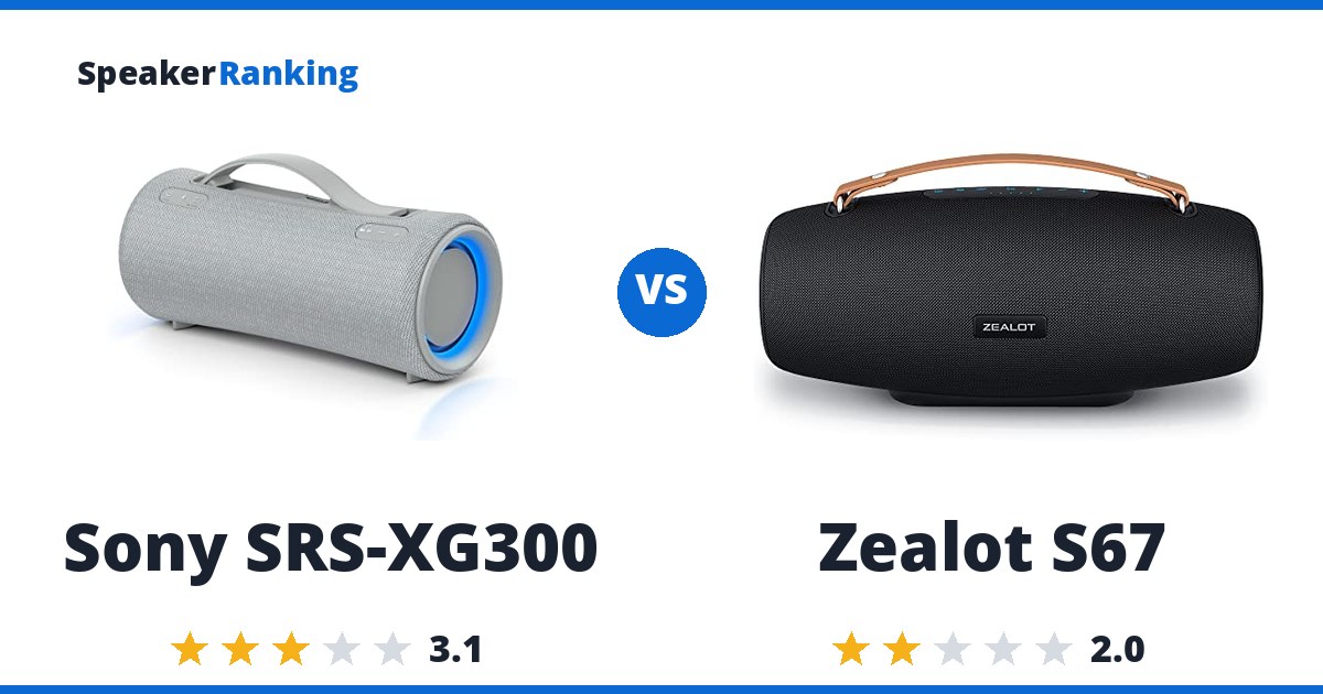 Sony SRS-XG300 vs Zealot S67