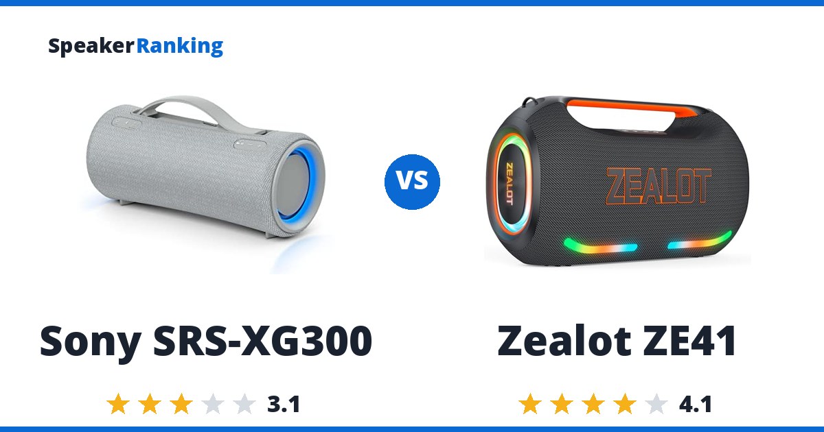 Sony SRS-XG300 vs Zealot ZE41