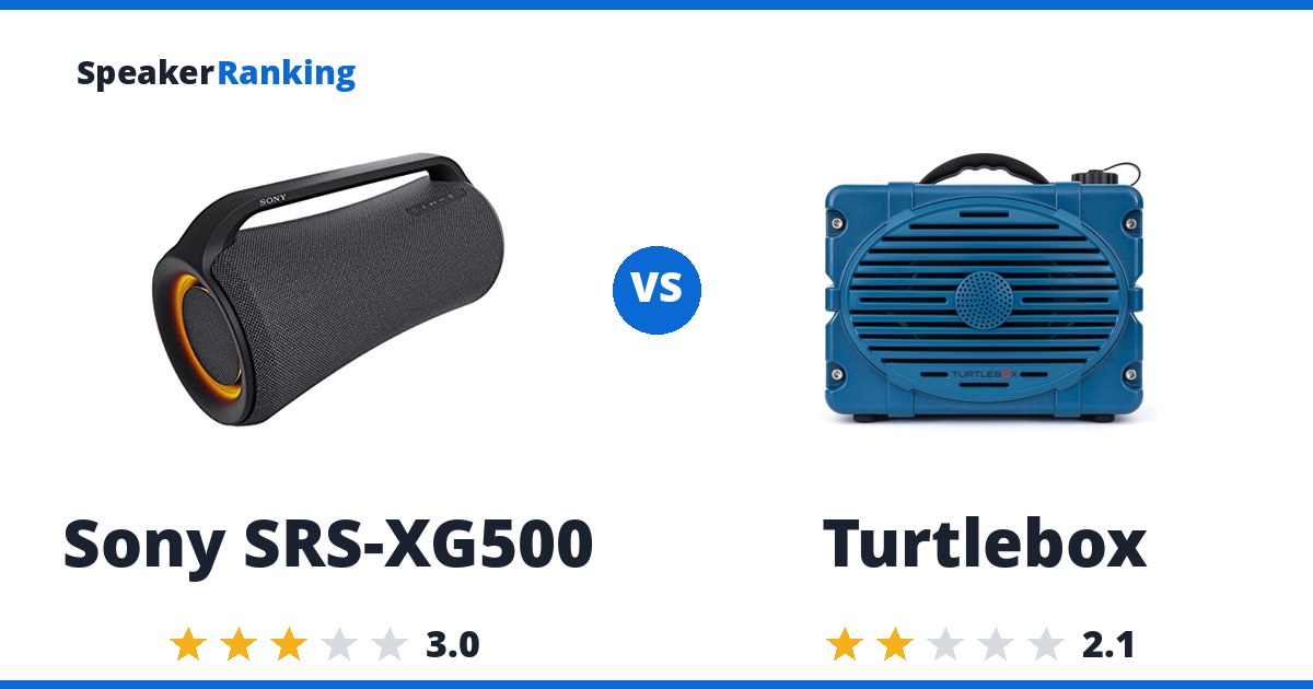 Sony SRS-XG500 vs Turtlebox
