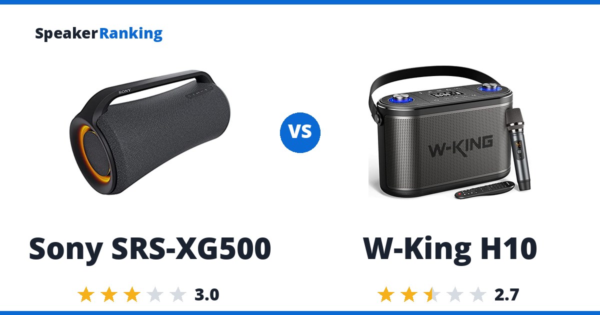 Sony SRS-XG500 vs W-King H10