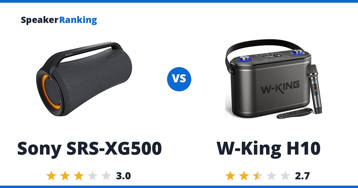 Sony SRS-XG500 vs W-King H10