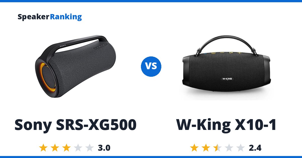 Sony SRS-XG500 vs W-King X10-1