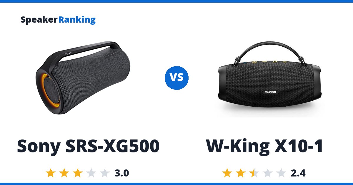 Sony SRS-XG500 vs W-King X10-1