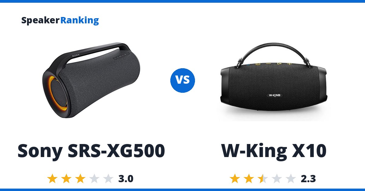 Sony SRS-XG500 vs W-King X10
