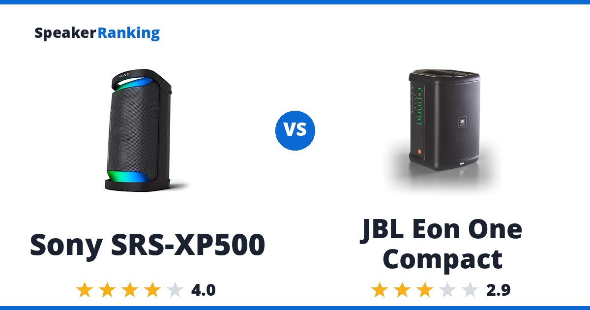 Sony SRS-XP500 vs JBL Eon One Compact
