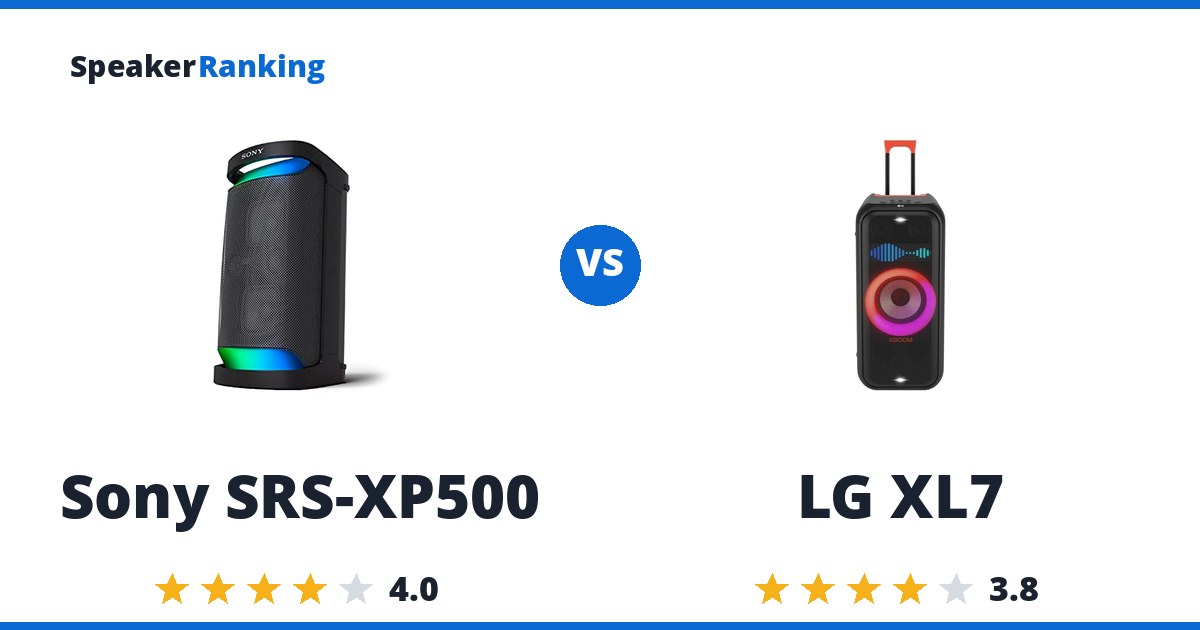 Sony SRS-XP500 vs LG XL7