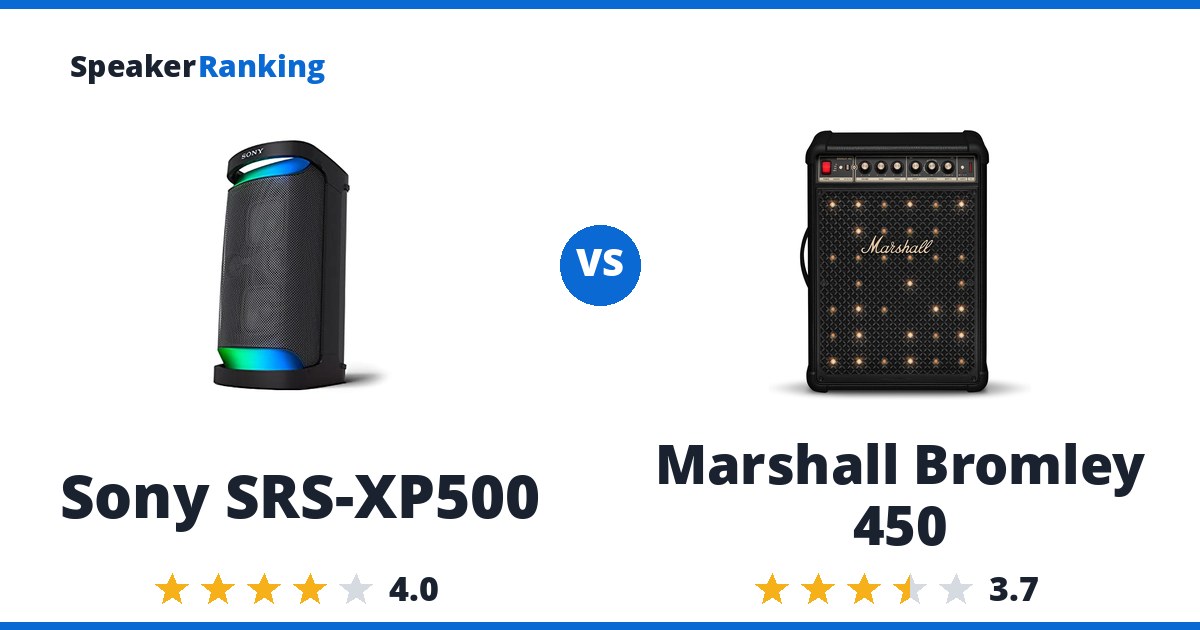 Sony SRS-XP500 vs Marshall Bromley 450