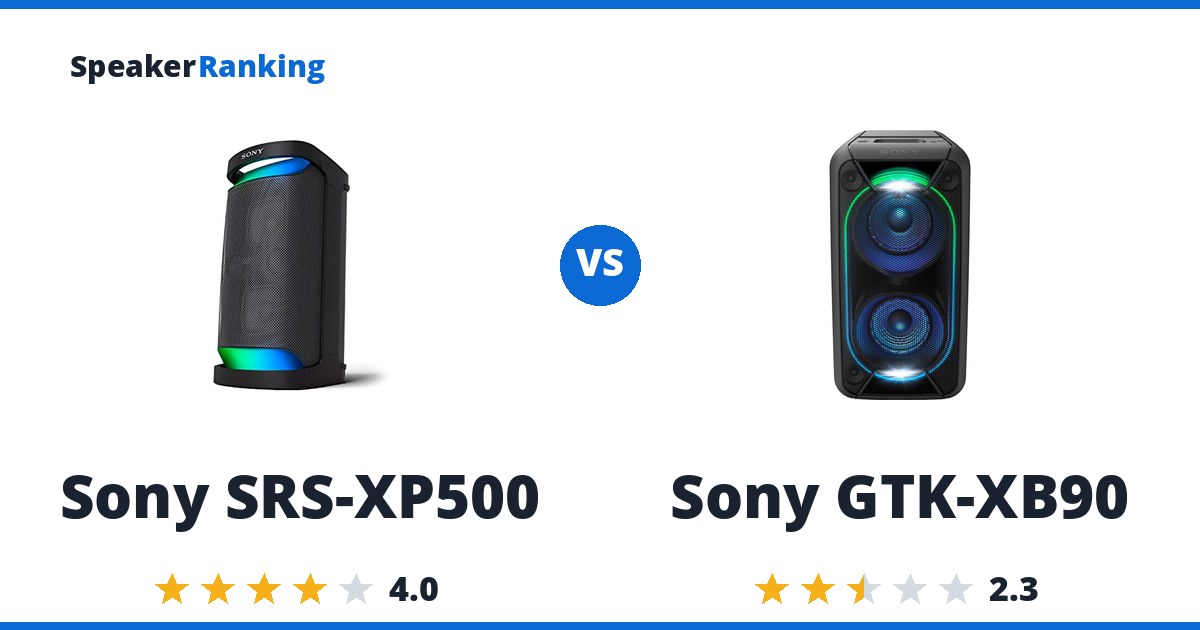Sony SRS-XP500 vs Sony GTK-XB90