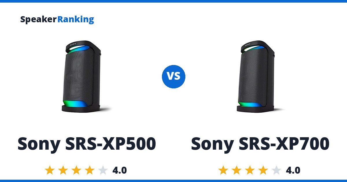 Sony SRS-XP500 vs Sony SRS-XP700
