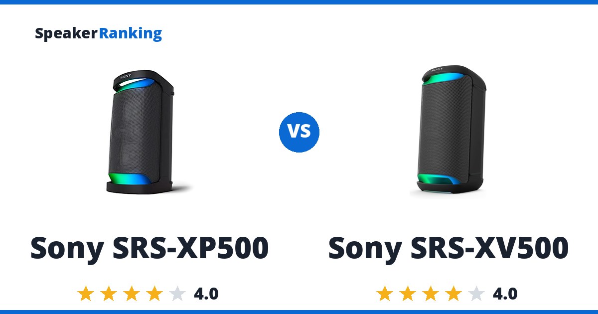 Sony SRS-XP500 vs Sony SRS-XV500