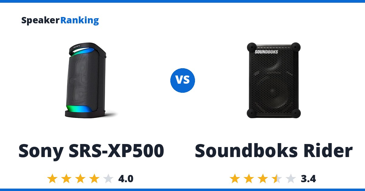 Sony SRS-XP500 vs Soundboks Rider