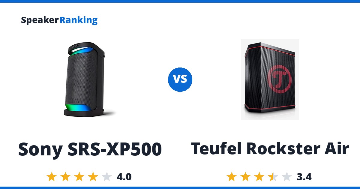 Sony SRS-XP500 vs Teufel Rockster Air