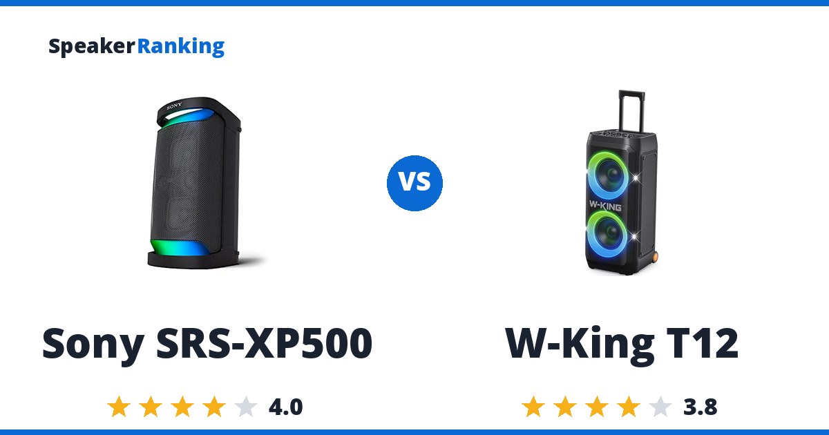 Sony SRS-XP500 vs W-King T12