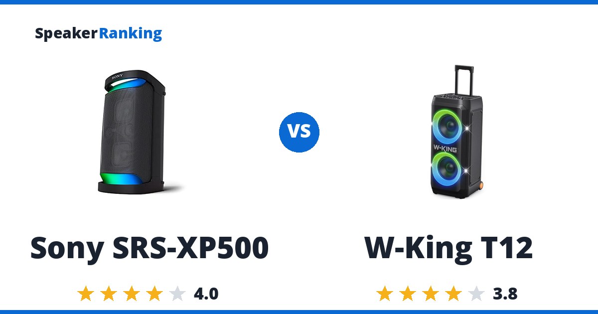 Sony SRS-XP500 vs W-King T12