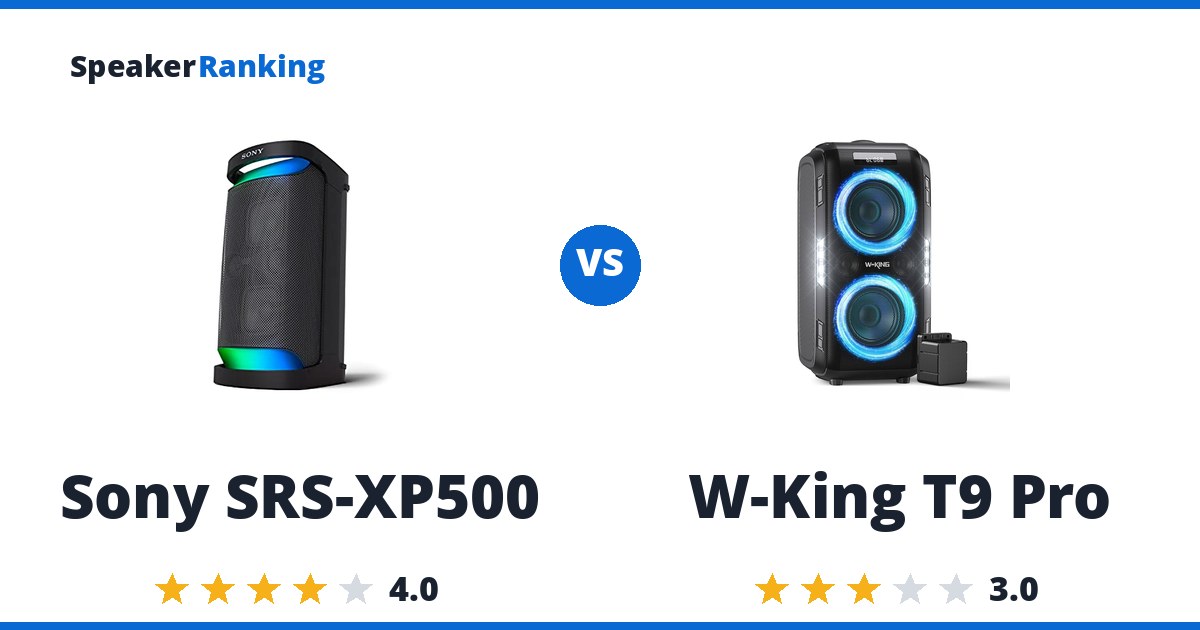 Sony SRS-XP500 vs W-King T9 Pro