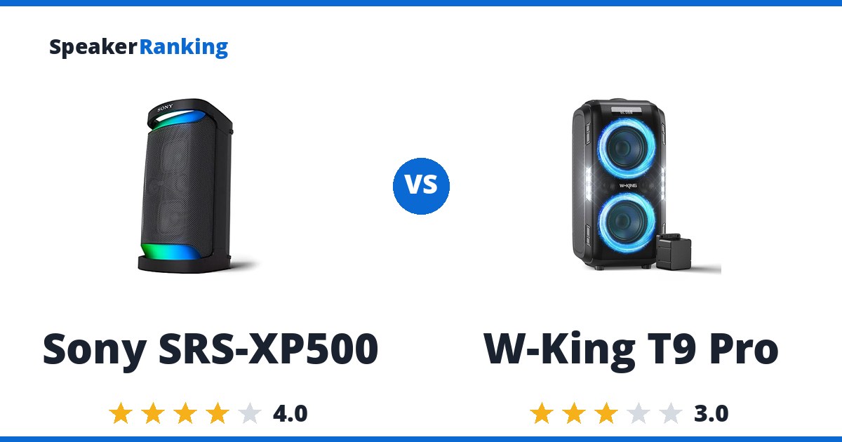 Sony SRS-XP500 vs W-King T9 Pro