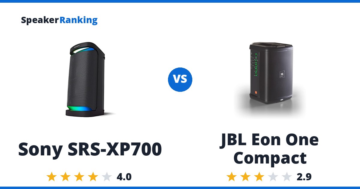 Sony SRS-XP700 vs JBL Eon One Compact