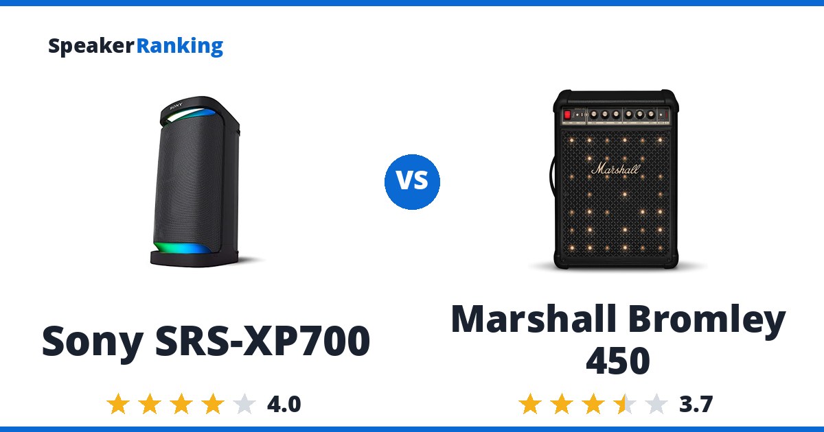 Sony SRS-XP700 vs Marshall Bromley 450