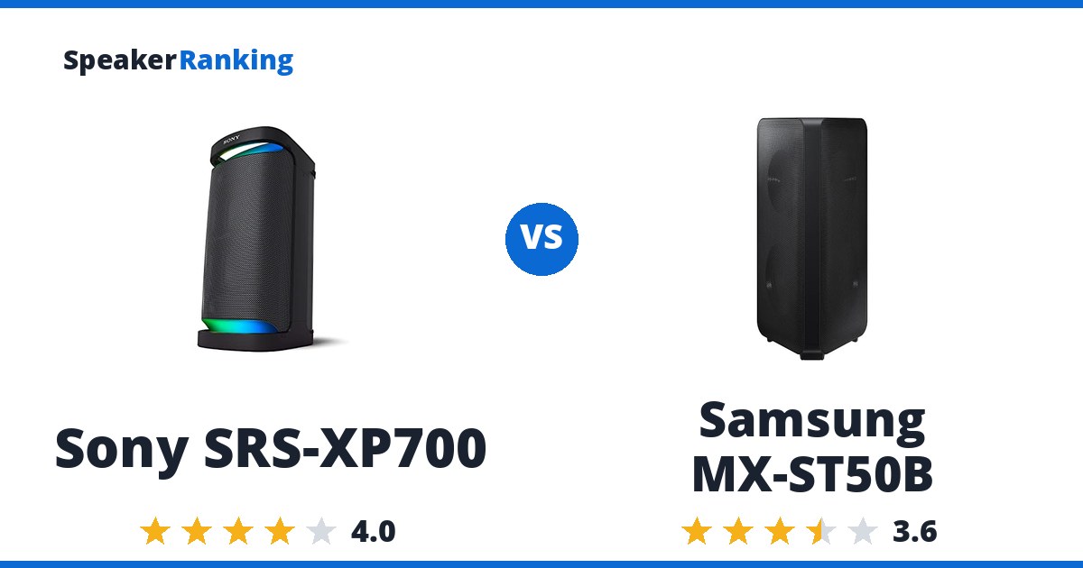 Sony SRS-XP700 vs Samsung MX-ST50B