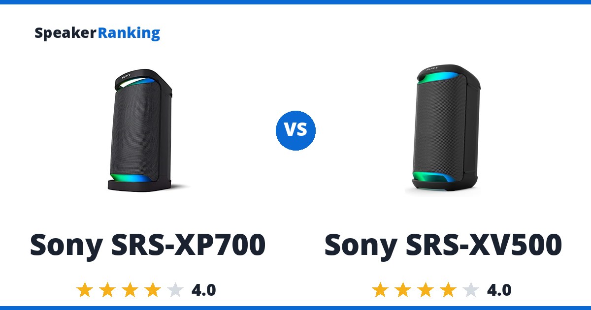Sony SRS-XP700 vs Sony SRS-XV500