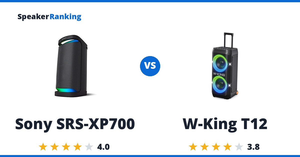 Sony SRS-XP700 vs W-King T12