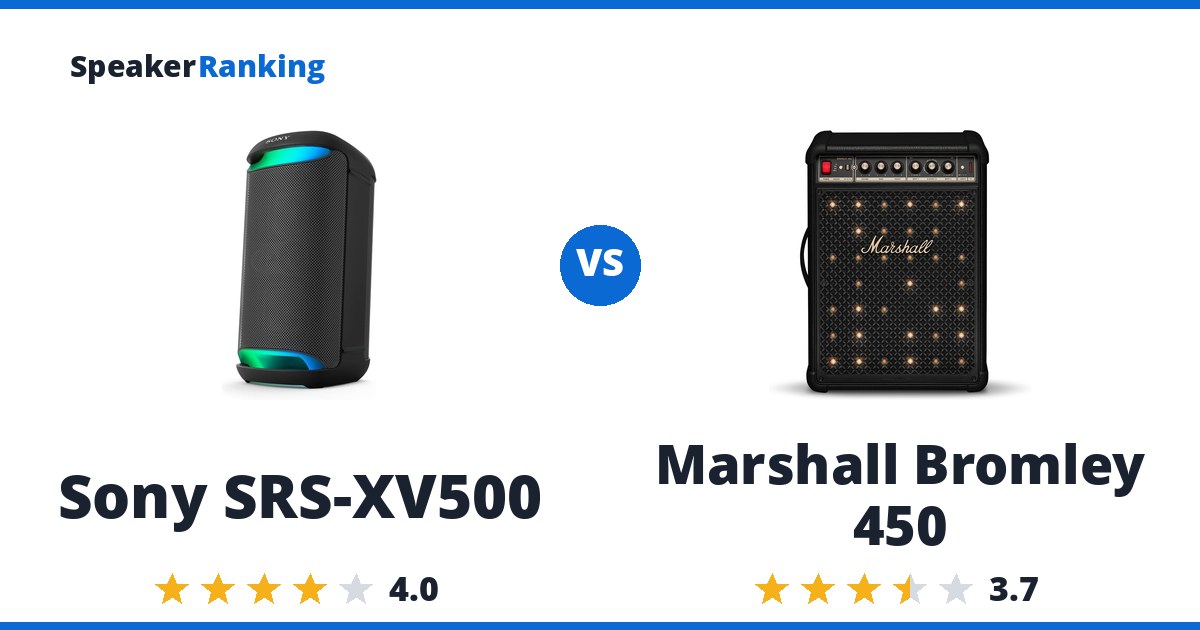 Sony SRS-XV500 vs Marshall Bromley 450