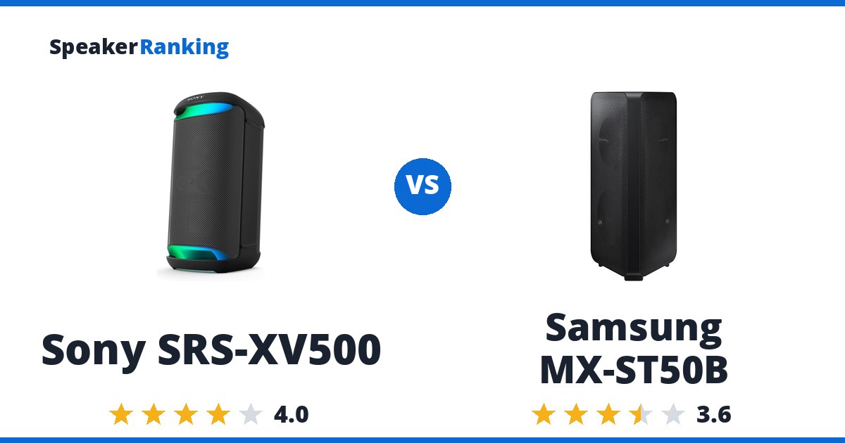 Sony SRS-XV500 vs Samsung MX-ST50B