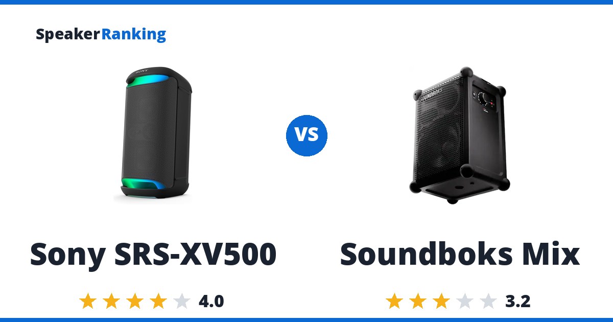 Sony SRS-XV500 vs Soundboks Mix