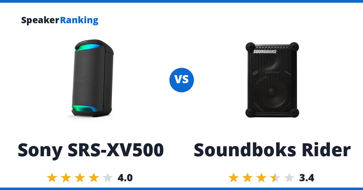 Sony SRS-XV500 vs Soundboks Rider
