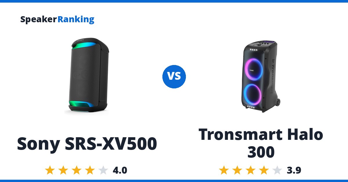 Sony SRS-XV500 vs Tronsmart Halo 300