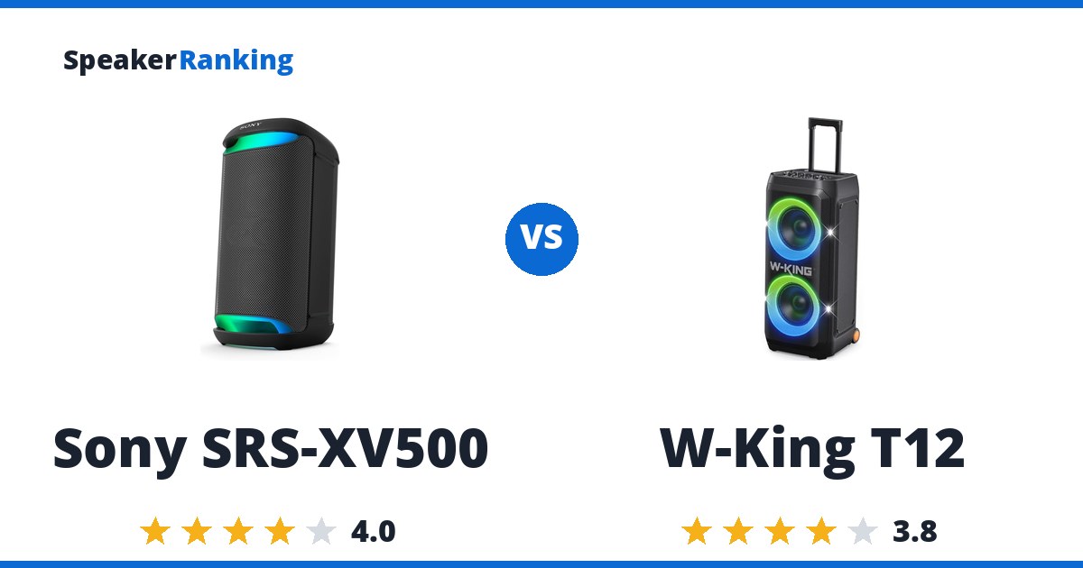 Sony SRS-XV500 vs W-King T12