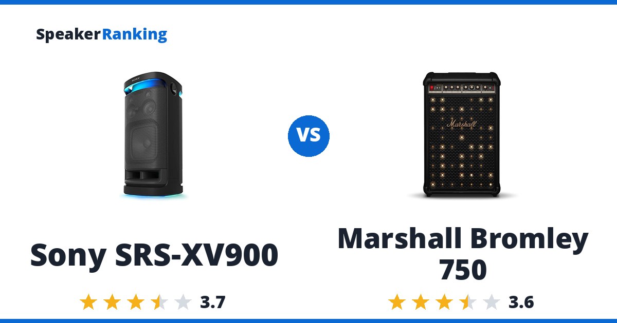 Sony SRS-XV900 vs Marshall Bromley 750