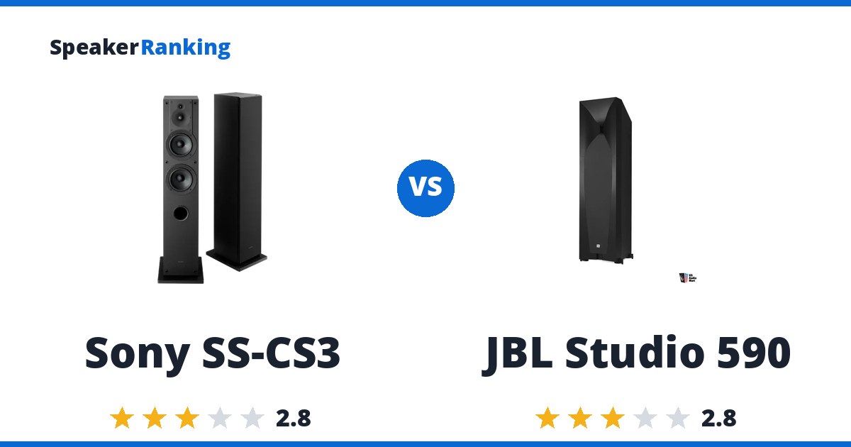 Sony SS-CS3 vs JBL Studio 590