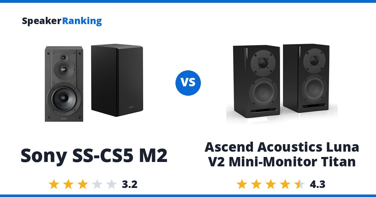 Sony SS-CS5 M2 vs Ascend Acoustics Luna V2 Mini-Monitor Titan