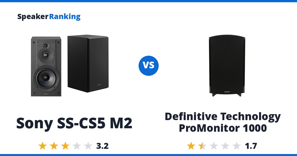 Sony SS-CS5 M2 vs Definitive Technology ProMonitor 1000
