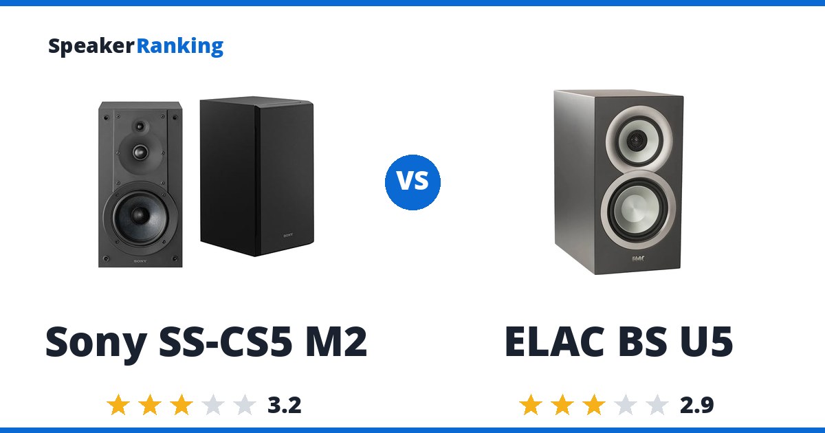 Sony SS-CS5 M2 vs ELAC BS U5