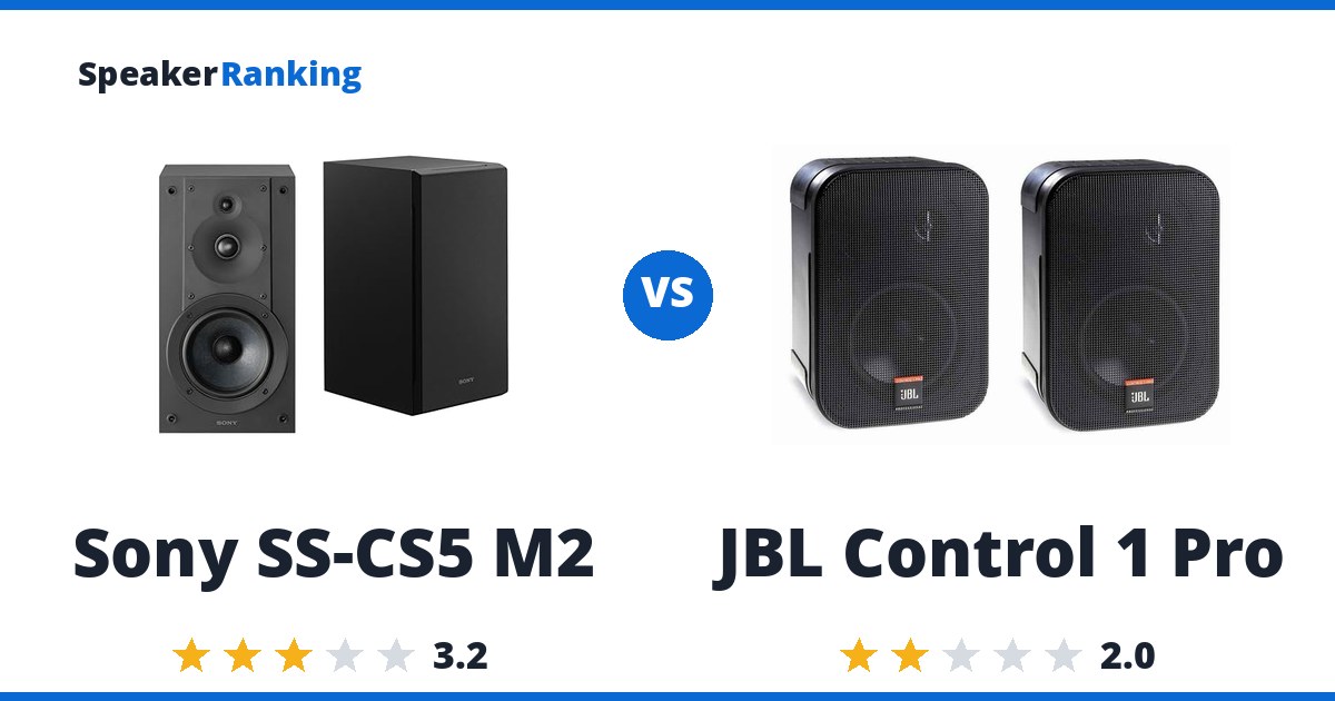 Sony SS-CS5 M2 vs JBL Control 1 Pro