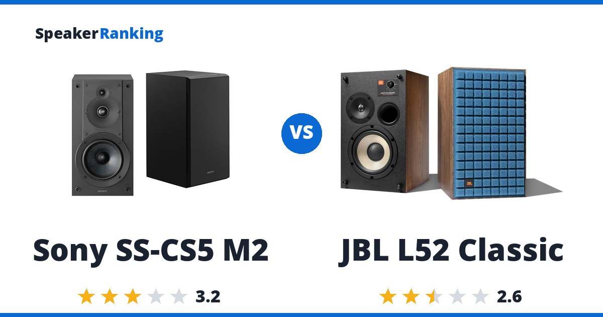 Sony SS-CS5 M2 vs JBL L52 Classic