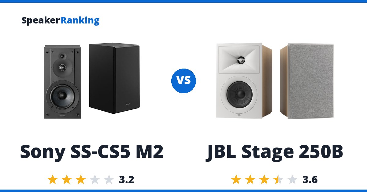 Sony SS-CS5 M2 vs JBL Stage 250B