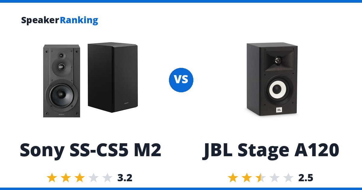 Sony SS-CS5 M2 vs JBL Stage A120
